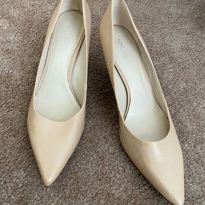 Pointy Toe Pumps in natural